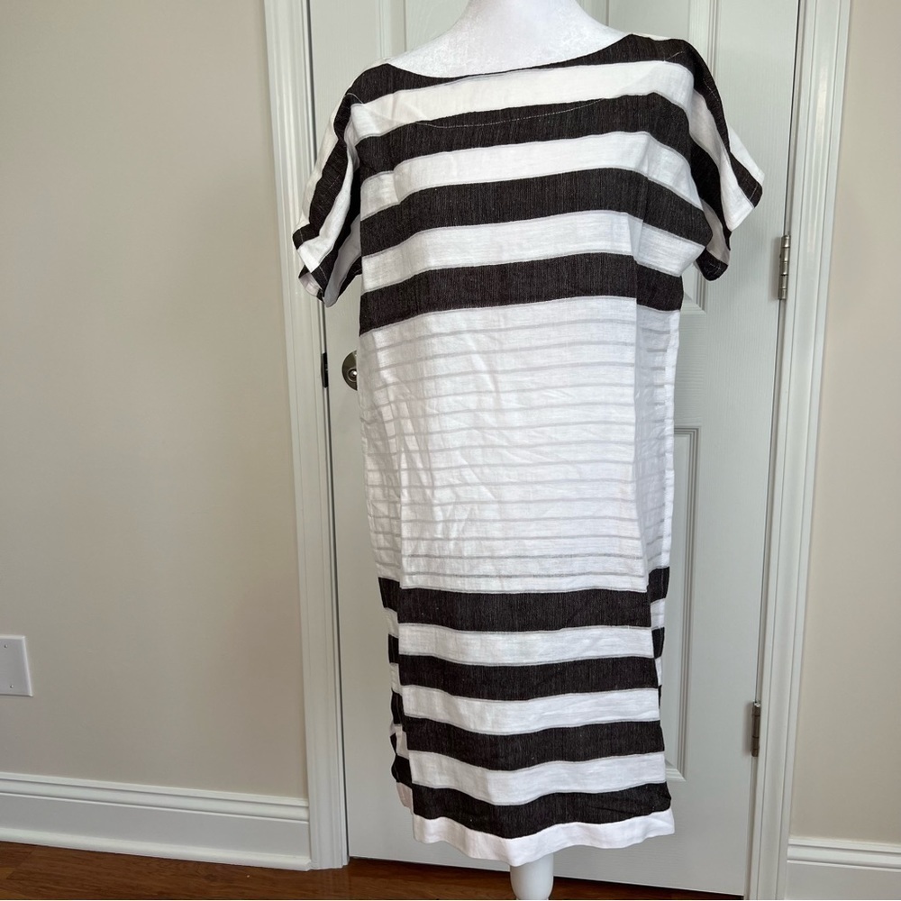 ! NWT. Lemlem  Cotton Gauze Striped Mini Dress coverup